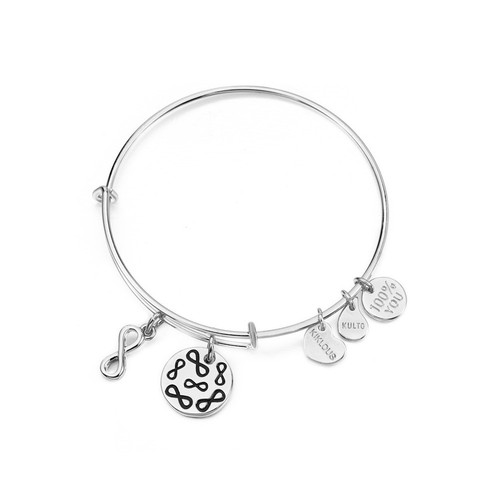 Kulto bracciale rigido - rigido, acciaio