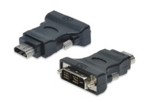 3x Adattatori DVI-D (18+1 pin) Maschio a HDMI Femmina 1.4 Converter NUOVI SFUSI