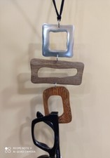 COLLANA ETNICA  " REGGI OCCHIALI  "   NEW  