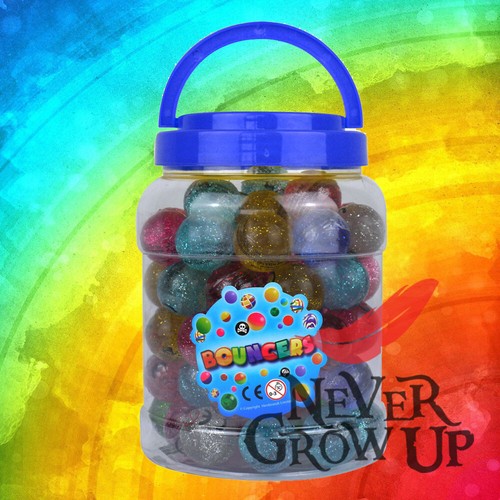 Glitter palline rimbalzanti - glitter,