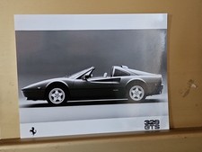 Ferrari 328 GTS FOTO  FOTOGRAFIA Originale AUTOMOBILISMO AUTO D'EPOCA 24X18