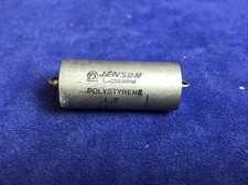 JENSEN, DANIMARCA, Condensatore in polistirolo, RTTE, 0,1uF, 200 WVDC, +/- 5%