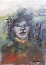 MINO MACCARI: Raro Olio su Tela cm 50x35 Firmato, Archiviato; Perfetto. STUPENDO