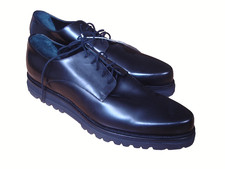 Orig. CESARE PACIOTTI scarpe uomo business eleganti nuove scarpe in pelle nere numero 45