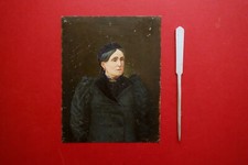 Dipinto a Olio Ritratto Virginia Parenti Madre P. Alfonso Casoli Fine '800