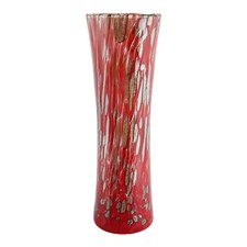 Murano Vetro Vaso Rosso Bronzo
