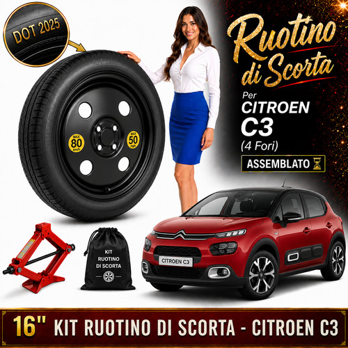 Ruotino scorta citroen - ruotino, di