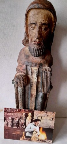 Rare statue saint bois - statue, job