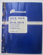 FIAT-ALLIS 260-B 261-B 262-B 263-B trasmissione anteriore manuale riparazione
