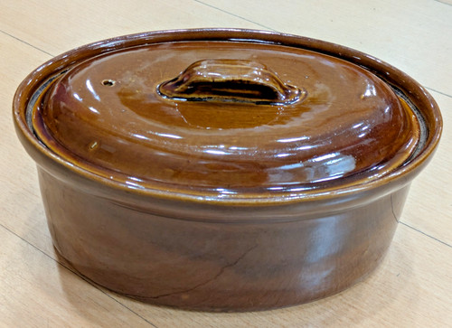 Pentola argilla ovale - argilla,