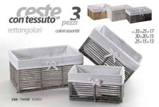 SET 3 CESCE  RETTANGOLARI IN