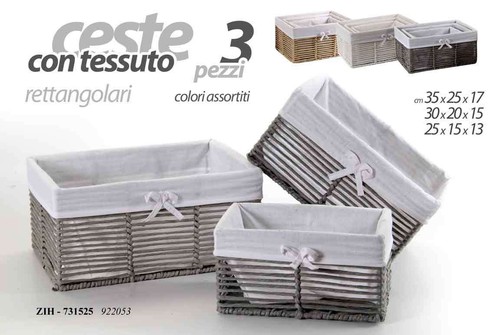 Set cesce rettangolari in - 3,