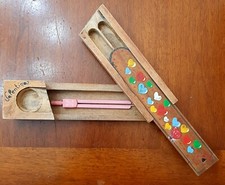 SCATOLA VINTAGE LEGNO PER COMPASSO