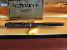 Waterman Paris Penna Stilografica grigio metal con Scatola 