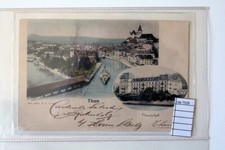 CARTOLINA VECCHIA SVIZZERA THUN CON FRANCOBOLLO (ros7029