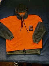 Hoodie Reebok  Basketball “THE PUMP” APPAREL  Vintage Arancione Grigio Nero