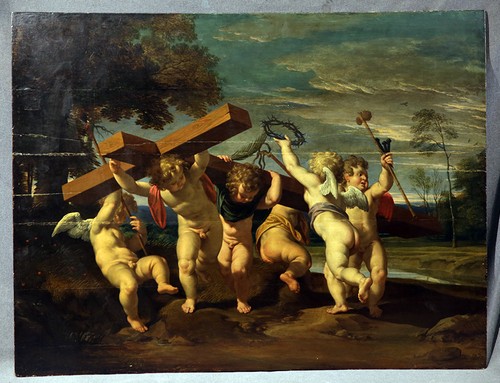 Dipinto olio xvii secolo croce - secolo,