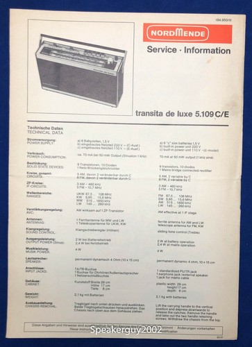 Nordmende manuale informazioni - nordmende,