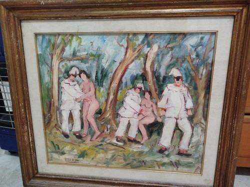 Dipinto quadro olio tela - olio, su