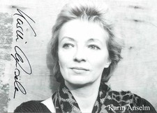 Karin Anselm - - autografo