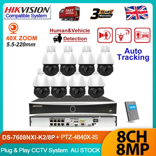 Hikvision 8mp 8ch - 4k, 40x