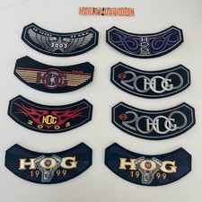 H.O.G. Lotto toppe gruppo proprietari Harley1999-2004 toppe rocker e adesivi