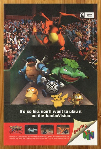 Pokemon stadium n64 - stadium, 2000