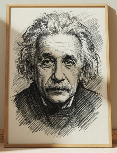 Albert einstein arte stampa - albert,