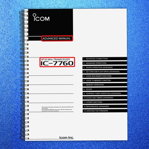 Icom transceiver 7760 advanced - transceiver,