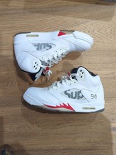 Supreme Jordan 5 bianche