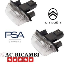 COPPIA luci targa originali Citroen Peugeot 6340A3