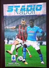 MATCH PROGRAM NAPOLI MILAN 22/11/2020 COVER IBRAHIMOVIC