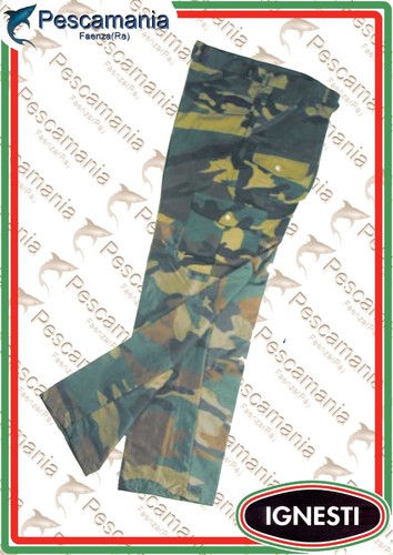 Pantalone mimetico con gamba