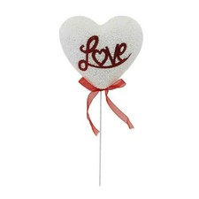 Set 2 Cuori Polistirolo Stand 69086 Scritte San Valentino Modelli Assortiti 10cm