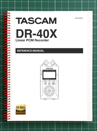 Tascam 40x manuale di - tascam, dr-40x