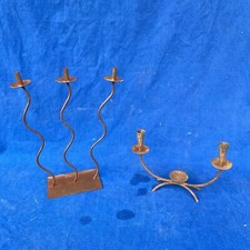 porta candele rame e ferro