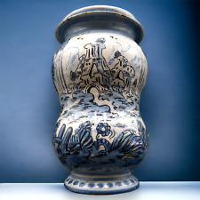 ALBARELLO ANTICO DA FARMACIA MAIOLICA VECCHIA SAVONA LANTERNA GENOVA 1800 XIX SE