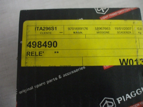 498490 rele motorino - 498490-rele',
