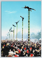 Cartolina Una Parata di Pompieri Capodanno Scala Abilità Evento Giappone Non Spedita