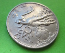 Roma, Vittorio Emanuele III (1900 - 1943) : 20 Centesimi 1921  SPL+ periziata