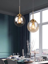 Lampadario in vetro lampada a sospensione sala da pranzo sfera in vetro luce decorazione luci