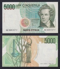 Banconota Italia 5000 lire