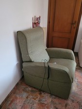 Poltrona Elettrica Alzapersona Reclinabile 160° con Ruote 