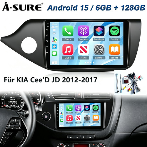 128gb android autoradio - 6+128gb, 15
