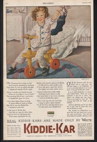 1920 white kiddie kar - h.c,