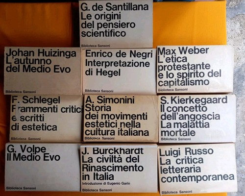 Lotto biblioteca sansoni - lotto, 10