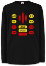 Kitt Voice Box Maglietta Bambini Maniche Lunghe Knight Auto Series Rider Car Cockpit Tachimetro