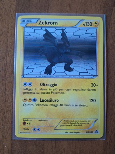 Carta pokemon zekrom holo - zekrom,