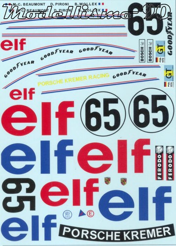Decal porsche 934 elf - porsche,