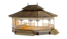 Woodland Scenics HO Grande Gazebo Costruito e Pronto Pronto Punto di riferimento Strutture BR5035